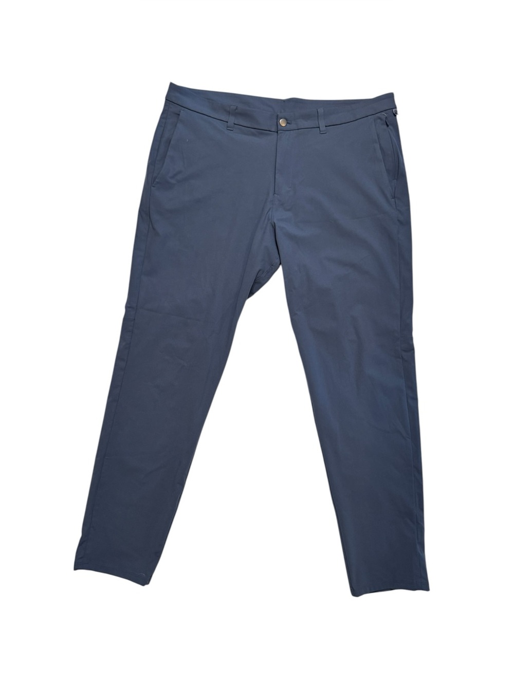 Lululemon Commission Slim-Fit Pant Warpstreme Steel Blue Size 40 Golf Athletic